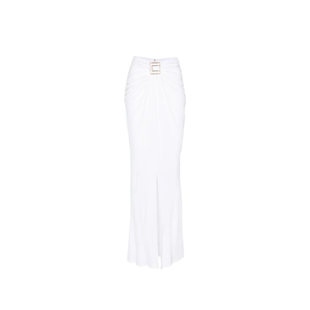 Elisabetta Franchi White Skirts - Asymmetric & Draped Skirts Women